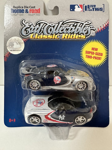 New York Yankees Ertl Collectibles MLB Home & Road Dodge Viper/Nissan 350Z Toy Vehicle