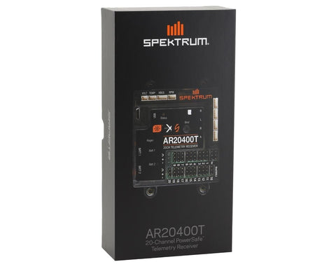Spektrum SPMAR20400T RC AR20400T 20-Channel DSMX PowerSafe Telemetry Receiver