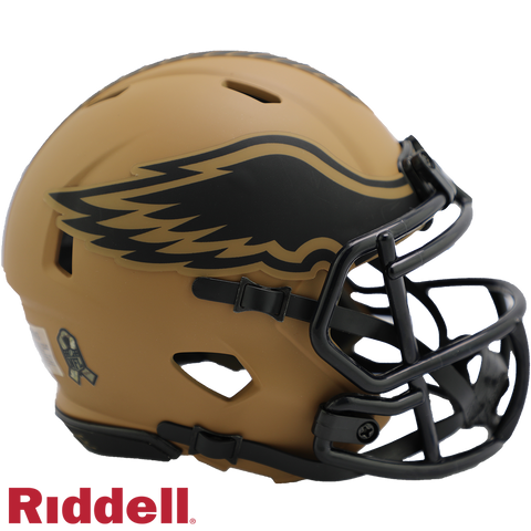 Philadelphia Eagles 2023 Salute To Service Alternate Riddell Speed Mini Helmet New in Box