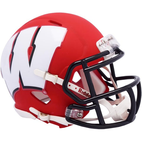 Riddell Wisconsin Badgers AMP Alternate Speed Mini Football Helmet New in Box