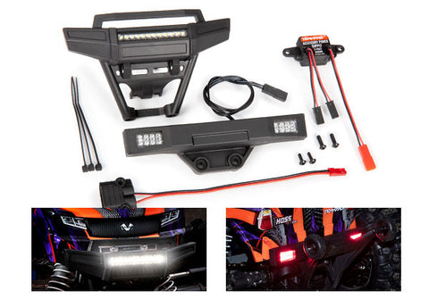 Traxxas 9095 LED light set inc. front & rear bumpers LED lights power supply