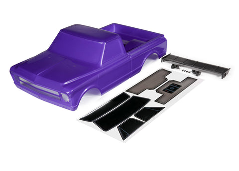 Traxxas 9411P Drag Slash Chevy C10 Body Purple with decals