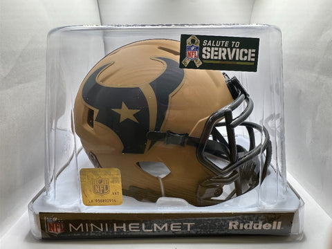 Houston Texans 2023 Salute To Service Alternate Riddell Speed Mini Helmet New in Box