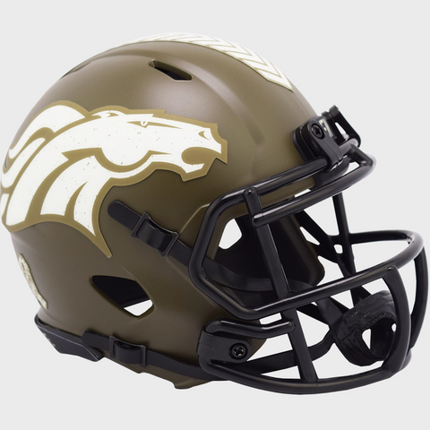Denver Broncos Salute To Service Alternate Riddell Speed Mini Helmet New in box