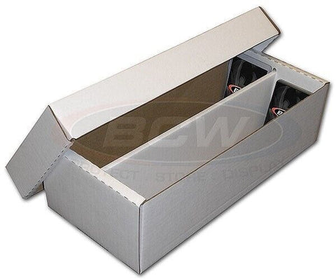 BCW 1600 Count 2 Row Trading Card  Shoe Storage Box