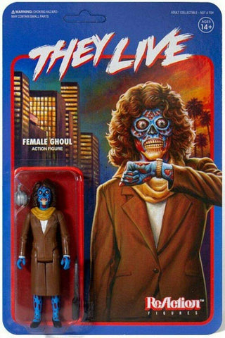 Female Ghoul they Live Super 7 Reaction Action Figure