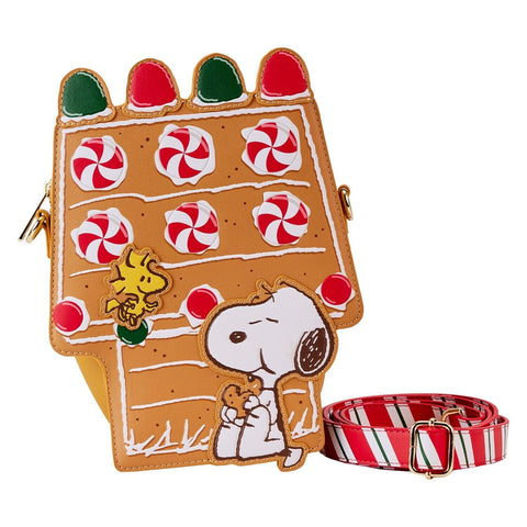 Loungefly Peanuts Snoopy Gingerbread House Figural Crossbody