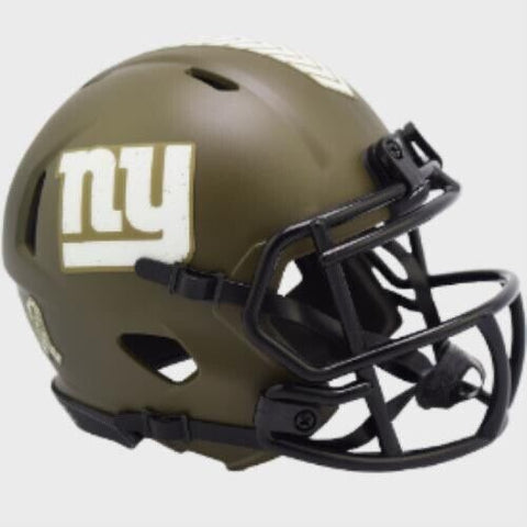 New York Giants Salute To Service Riddell Speed Mini Helmet New in box
