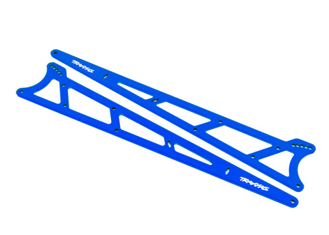 Traxxas 9462X Side plates wheelie bar blue aluminum (2)