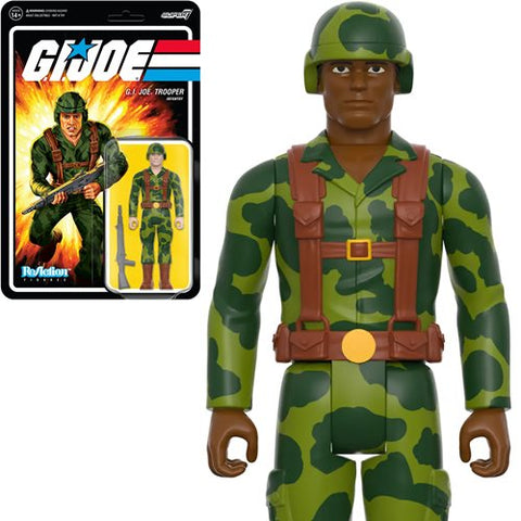 G.I. Joe Trooper Infantry camo Brown Super 7 Reaction Figure