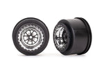 Traxxas 9473R Wheels Weld chrome with black (rear) (2)