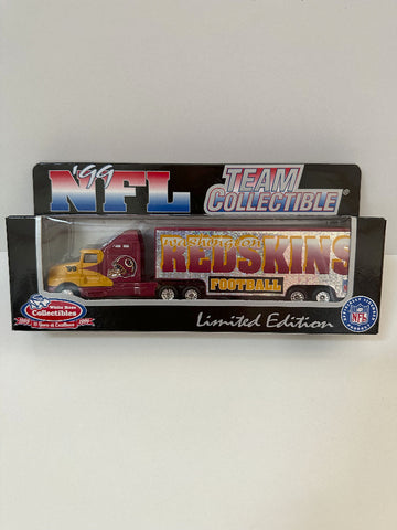 Washington Redskins White Rose Collectibles 1999 NFL Tractor Trailer Toy Vehicle 1:80