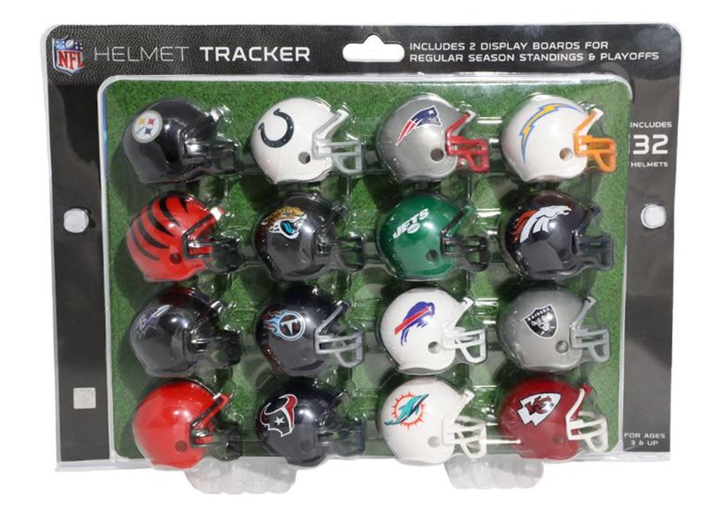 Riddell NFL Mini Helmet Tracker Set of 32 Teams with Display 2023 – SPORTS  ZONE TOYS & COMICS