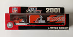 Cleveland Browns Fleer 2001 Team Collectible Series NFL Tractor Trailer Scale Toy Vehicle