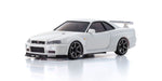 NISSAN SKYLINE GT-R R34 V.specⅡNür Kyosho Mini-Z AWD White 32629W