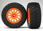 Traxxas 7473A Orange Bfgoodrich Rally Gravel 2 Tires & Wheels