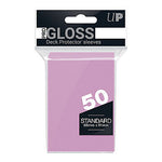 Ultra Pro Pro Gloss Deck Protector Sleeves 50ct Standard 66mm x 91mm Pink