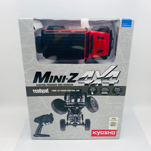 Jeep Wrangler Rubicon Kyosho Mini-Z 1:24 4x4 Red 32521R