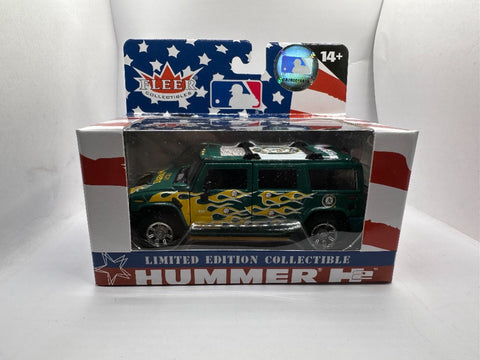 Oakland Athletics Hummer with Flames MLB Fleer Hummer H2 1:43 Scale Toy Vehicle New in Box