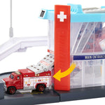 Matchbox Action Drivers Helicopter Rescue Car Playset