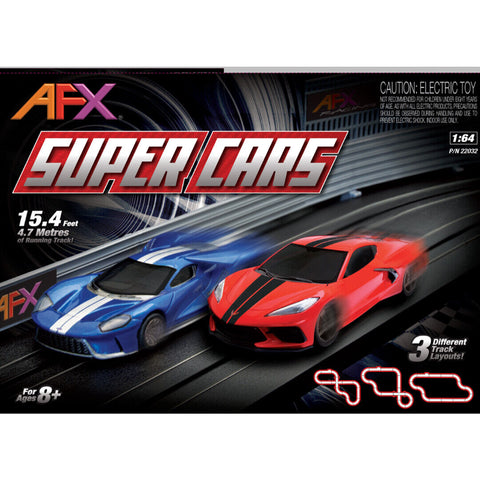 AFX 22032 Super Cars Slot Car 1:64 Track