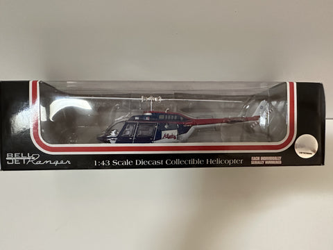 Atlanta Braves Fleer 2002 Edition MLB Bell Jet Ranger Helicopter 1:43