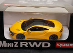 Honda Acura NSX Kyosho Mini-Z RWD Yellow 1:27 KYO32322Y