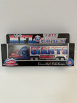 New York Giants White Rose Collectibles 1999 NFL Tractor Trailer Toy Vehicle 1:80