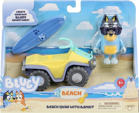 Beach Quad With Bandit Bluey Moose Toys