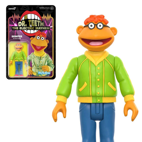 Scooter Electric Mayhem The Muppets Super 7 Reaction Action Figure