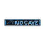 Carolina Panthers Steel Kid Cave Sign 16x3 16in Authentic Street