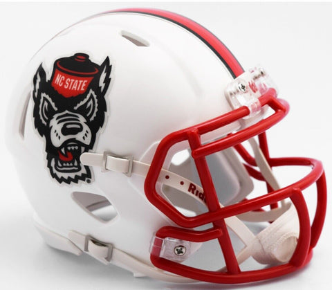 North Carolina State Wolfpack White Tuffy NCAA Riddell Speed Mini Helmets New in Box