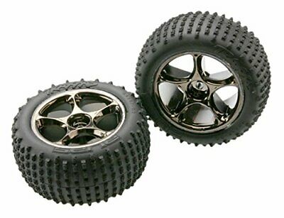 Traxxas 2470A Alias Tires & Wheels Tracer 2.2" Black-Chrome