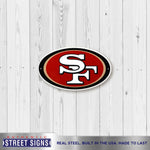 San Francisco 49ers Laser Cut Steel Logo Spirit Size-Primary Logo