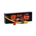 Spektrum SPMX52S30H5 7.4V 5000mAh 2S 30C Smart G2 Hardcase LiPo Battery: IC5