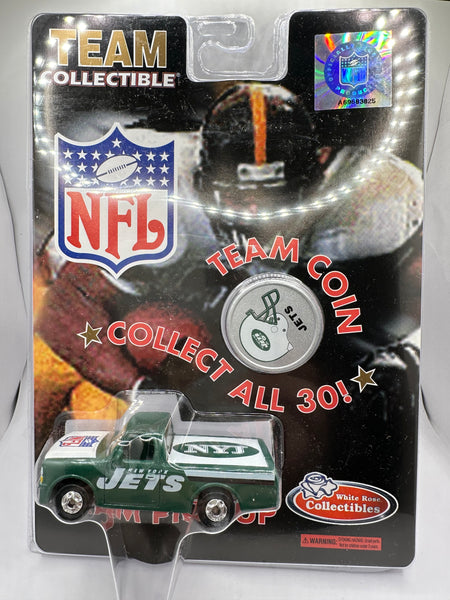 New York Jets White Rose Collectibles Team Pick up with Team Coin