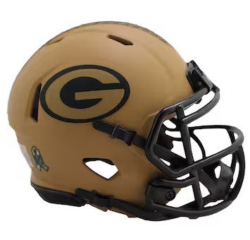 Green Bay Packers 2023 Salute To Service Alternate Riddell Speed Mini Helmet New in Box