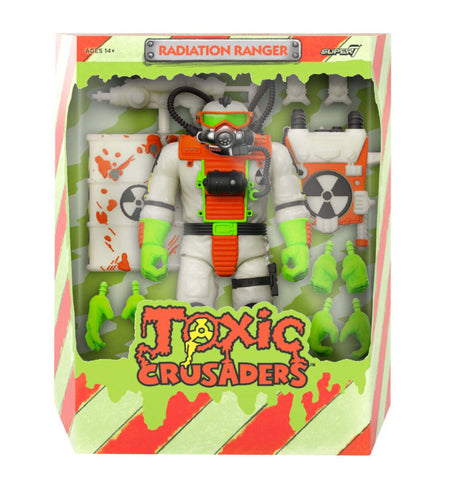 Radiation Ranger Toxic Crusaders Glow in Thwe Dark Super 7 Ultimate Action Figure