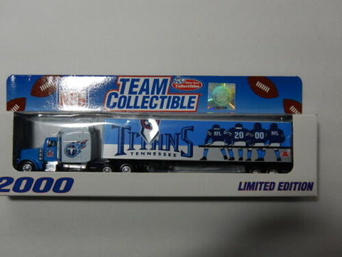 Tennessee Titans Fleer 2000 Team Collectible Series NFL Tractor Trailer Scale Toy Vehicle.