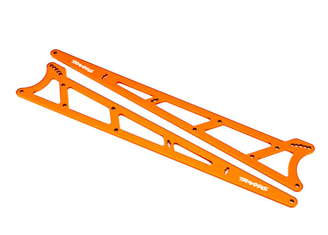 Traxxas 9462A Side plates wheelie bar orange aluminum (2)