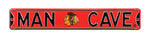 Chicago Blackhawks Steel Street Sign with Logo-MAN CAVE