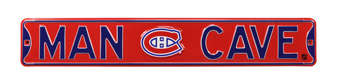 Montreal Canadiens Steel Street Sign with Logo-MAN CAVE