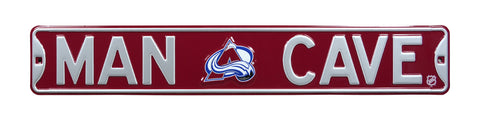 Colorado Avalanche Steel Street Sign with Logo-MAN CAVE