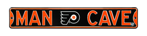 Philadelphia Flyers Steel Street Sign with Logo-MAN CAVE