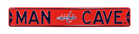 Washington Capitals Steel Street Sign with Logo-MAN CAVE