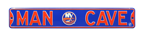 New York Islanders Steel Street Sign with Logo-MAN CAVE