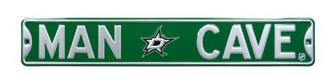Dallas Stars Steel Street Sign with Logo-MAN CAVE