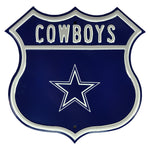 Dallas Cowboys Steel Route Sign