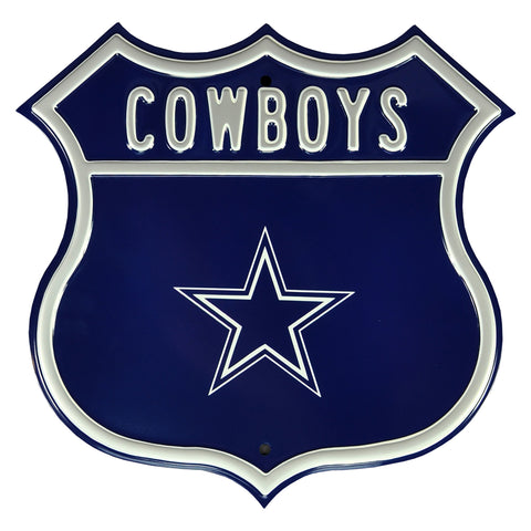 Dallas Cowboys Steel Route Sign