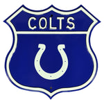 Indianapolis Colts Steel Route Sign